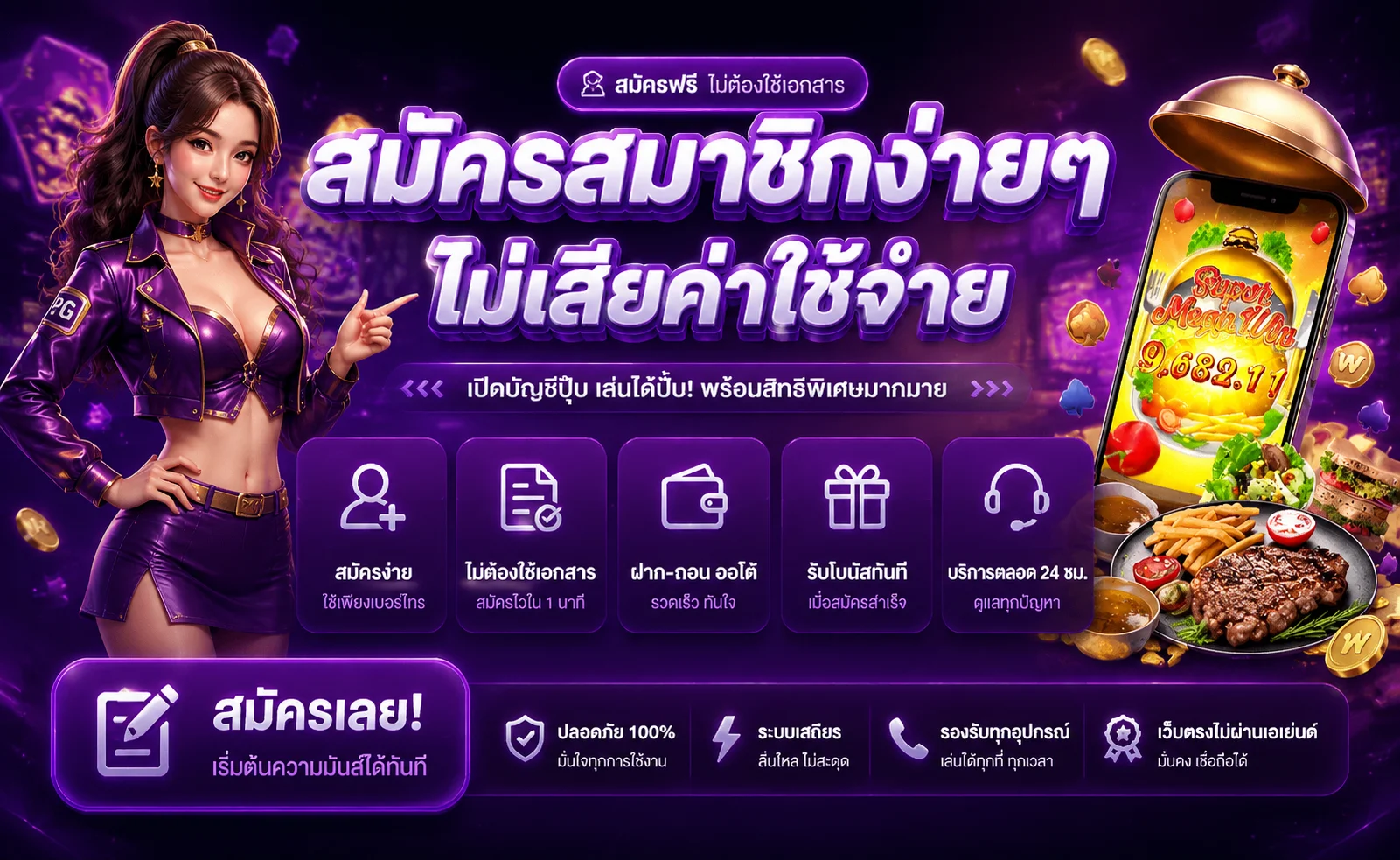 ขั้นตอนการสมัครและฝากถอนออโต้ของ ANGPAO98